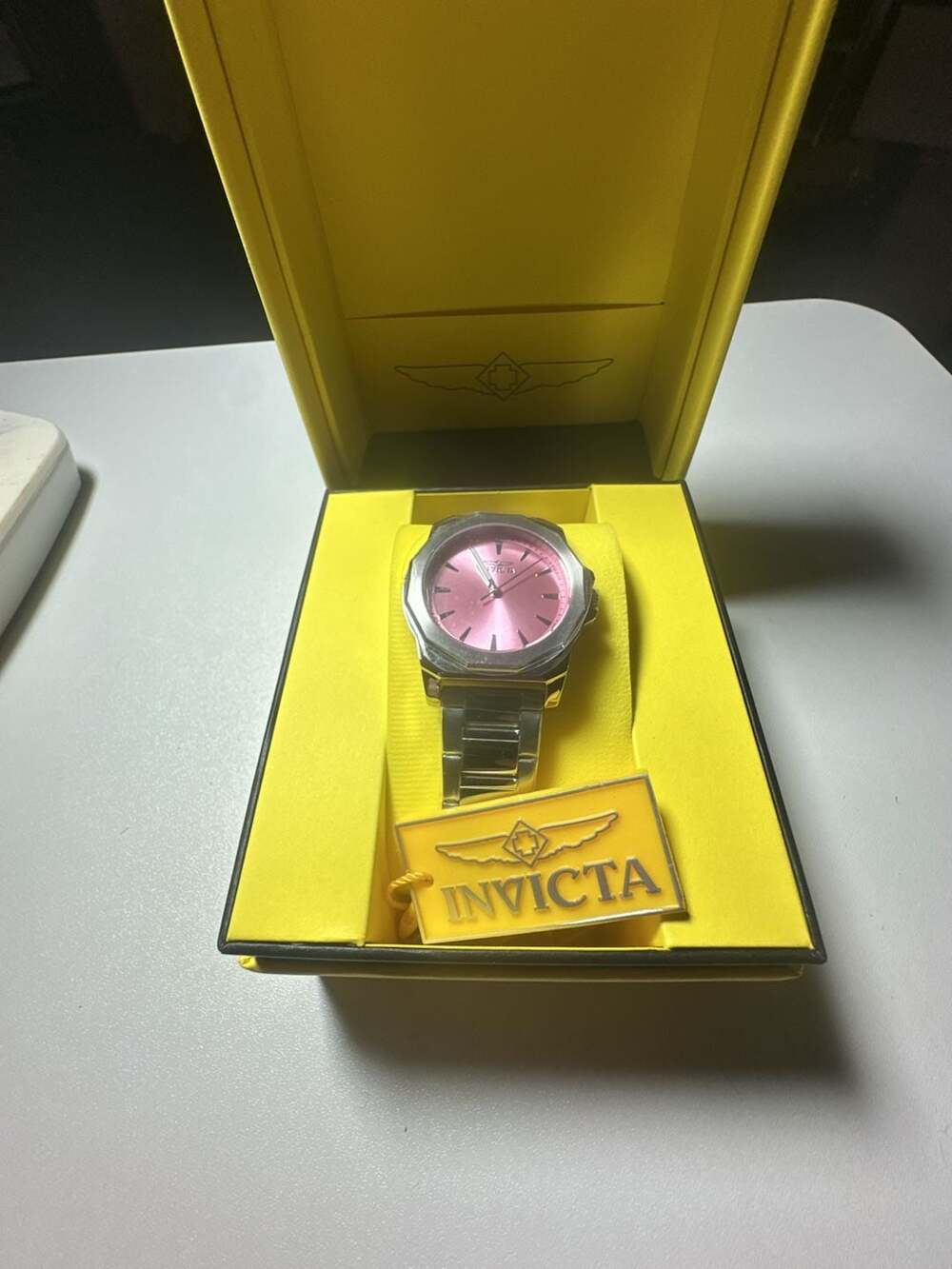 Invicta Speedway Women's Watch Pink Sunburst Dial Stainless Steel with Box